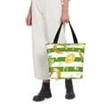 thumbnail image 5 of Cauagu Watercolor St Patrick Day Print Canvas Aesthetic Tote Bag for Women Beach Bag Shopping Bags Shoulder Bag Reusable Grocery Bags, 5 of 7