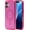 Pink Glitter, variant on ZAGG Milan Snap Case for iPhone 16 White Glitter Swirl