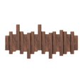 thumbnail image 4 of LPSSTORE Natural Wood Wall Mounted Coat Rack Coat Rack Wall Mount with 6 Flip down Hooks Behind The Door Storage No Drill Coat Hooks for Coats Bag Hat Umbrella, 4 of 4