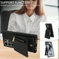 thumbnail image 5 of Nalacover RFID Blocking Wallet Case for Samsung Galaxy S24 Ultra, Shockproof PU Leather Magnetic Button Zipper Purse Card Slots & Kickstand Crossbody Phone Case with Shoulder & Wrist Strap,Black, 5 of 9