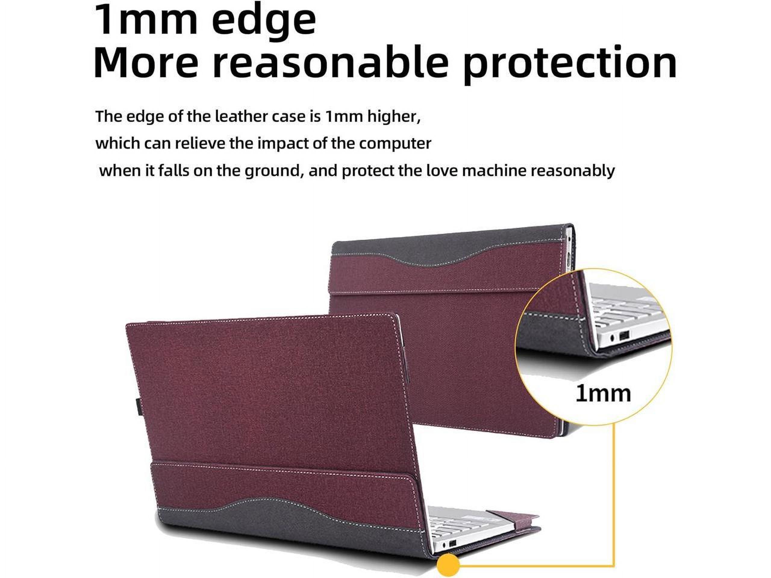 Laptop Case for 16 inch Dell Latitude 7000 7640 Laptop (2023) | Latitude 7650 Laptop16" Notebook Laptop PU Leather Detachable Protective Cover with Pencil Holder