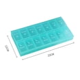 thumbnail image 3 of 3x 14 Rejillas Organizador de pastillas de viaje Pastilleros diarios Caja de pastillas Macarena Organizador de almacenamiento, 3 of 7