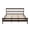 Brown + Pine + King, variant on Traditional Style King Size Bed with Headboard and Footboard, Pinewood Bed with Strengthened Bed Frame,Brown