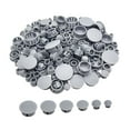 thumbnail image 1 of 300 tapones de plástico para agujeros de postes de cercas, insertos de tuberías, cubiertas elegantes y portátiles, tapones de panel para puertas, mueb Gris, 1 of 8