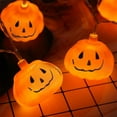thumbnail image 4 of Eolstice Bright Halloween Pumpkin Light String for Festive Halloween Gatherings, Party Decoration Strand, LED Lights for Outdoor Porches and Indoor Parties, Weather-Resistant, 4 of 6