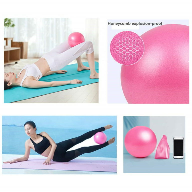 URBNFit Small Exercise Ball - 9-inch Mini Pilates Ball with Fitness Guide f  