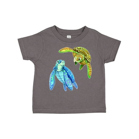 

Inktastic Sea Turtles Swimming Together Gift Toddler Boy or Toddler Girl T-Shirt