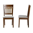 thumbnail image 4 of Baxton Studio Genesis Modern Grey Fabric and Walnut Brown Finished Wood 2-Piece Dining Chair Set, 4 of 9
