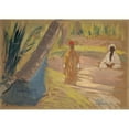 thumbnail image 3 of Ernst Schiess 14x11 Black Modern Framed Museum Art Print Titled - In the Oasis (1917), 3 of 5