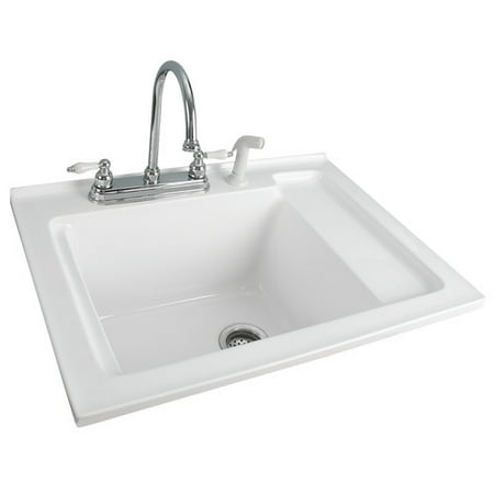 22 Laundry Sink - Hazelwood Home 30.5'' x 22'' Drop-In Laundry Sink