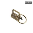 thumbnail image 3 of Uxcell 26mm Key Fob Hardware with Keychain Ring for Bag Webbing Wristlets Dark Bronze 40 Pack, 3 of 5
