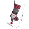 thumbnail image 3 of Unique Hanging Ornament Long Leg Santa Stocking Holder For Festive, 3 of 4