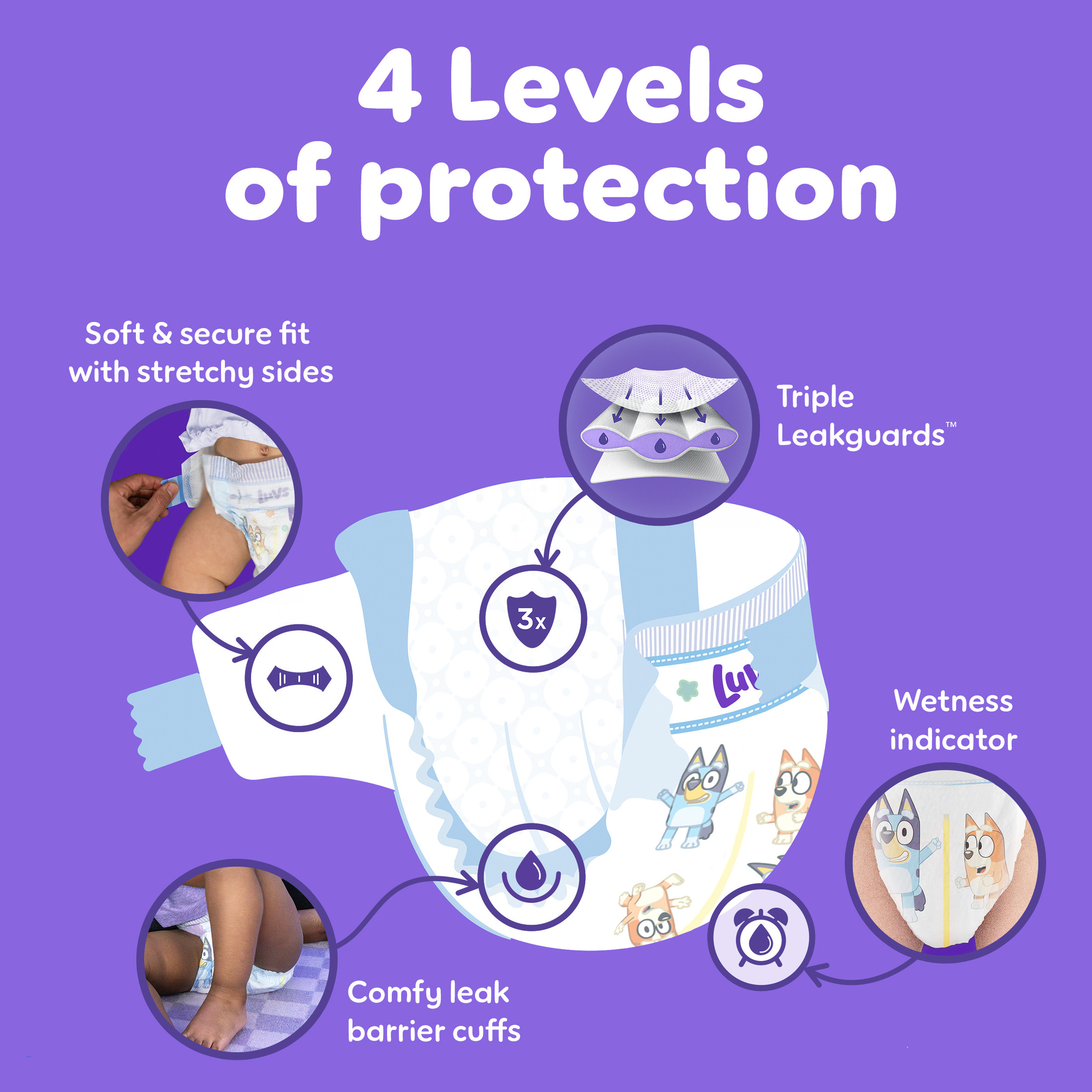 Pañales Luvs Platinum Protection Talla 5, 24 piezas (Selecciona para más opciones) 2
