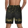 thumbnail image 2 of Lsque Mens Swim Trunks Happy New Year Pattern - Bathing Suit Compression Liner - Beach Swim Shorts Swimwear - (S-3XL) - Stretch Quick Dry -XX-Large, 2 of 9