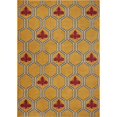 thumbnail image 1 of LR Resources HRMNY81681GOR5272 Moderne Hexagonal Nid d'Abeilles Rectangle Zone Tapis, 1 of 1