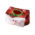 thumbnail image 5 of Bearachild Cubierta de pañuelos navideños Atmósferas de sala de estar Servilletero de Navidad Tela no tejida Caja de toalla de papel lavable Hogar Rojo 2piezas Bearachild CBP443107, 5 of 5