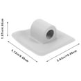 thumbnail image 2 of LIFKOME Boat Motor Mount 2Pcs Grey PVC Kayak Engine Bracket for Inflatable Boat 10.0X9.5X4.0In, 2 of 8