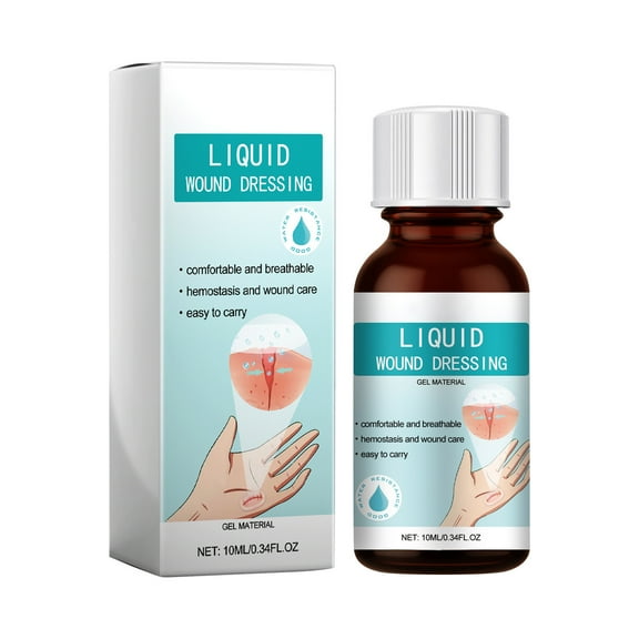 HavenCo Liquid Wound Dressing Gel Material Breathable Hemostasis Care Easy Application for Minor Skin Injuries and Daily Use 10ml 034fl oz
