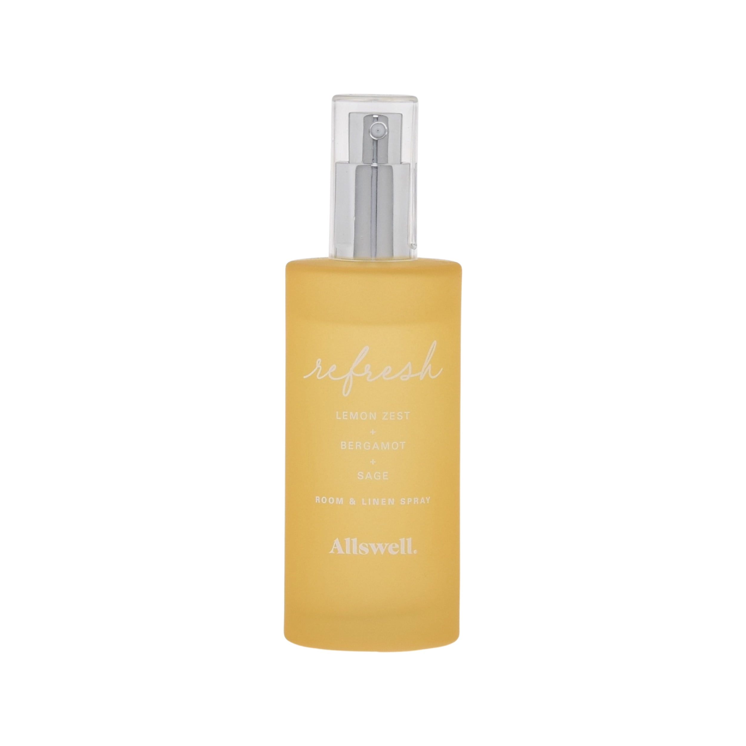 (3 pack) Allswell Refresh Scented Room and Linen Spray, Lemon Zest + Bergamot + Sage, 3.4 fl oz (100mL)