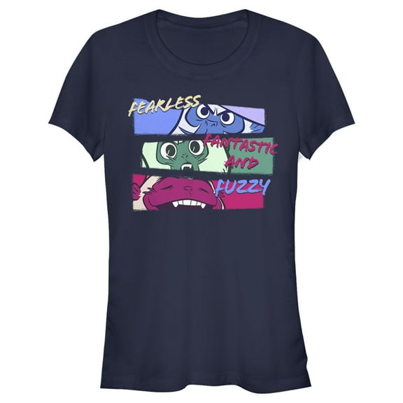 Junior's Raya and the Last Dragon Ongi Fearless Fantastic and Fuzzy  Graphic Tee Navy Blue Medium