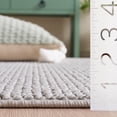 thumbnail image 5 of Safavieh Lotus Leila Solid Area Rug, Light Gray/Ivory, 6'7" x 6'7" Square, 5 of 11