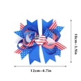 thumbnail image 3 of Christmas Gifts Moocorvic Hair Clips Independence Day Hair Barrettes Patriotic Party Claw Clips Hair Accessories For Women Bow Hairpin USA Stars Hair Clips Hair Jaw Clamp Head, 3 of 5