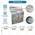 thumbnail image 5 of Table Runner Dresser Scarf 13 x 90 Inch Summer Coastal Coral Seaweed Shell Starfish Fish Retro Table Runners Non-Slip Heat Kitchen Dining Table Decor for Indoor Outdoor Home Party Decoration, 5 of 7