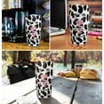 thumbnail image 4 of Cow Print Tumbler with Lid and Straw Stainless Steel, Vacuum Insulated 20 Oz Cow Tumbler - Cow Gifts for Cow Lovers, 4 of 6