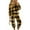 Black, Blue, Pink, Gray, Green, Yellow, variant on Fashion Women's Plaid Flannel Pajama Set Long Sleeve Round Neck Top and Jogger Pants Sleepwear Nightwear for Fall Winter Daily Wear Cozy Soft Comfy