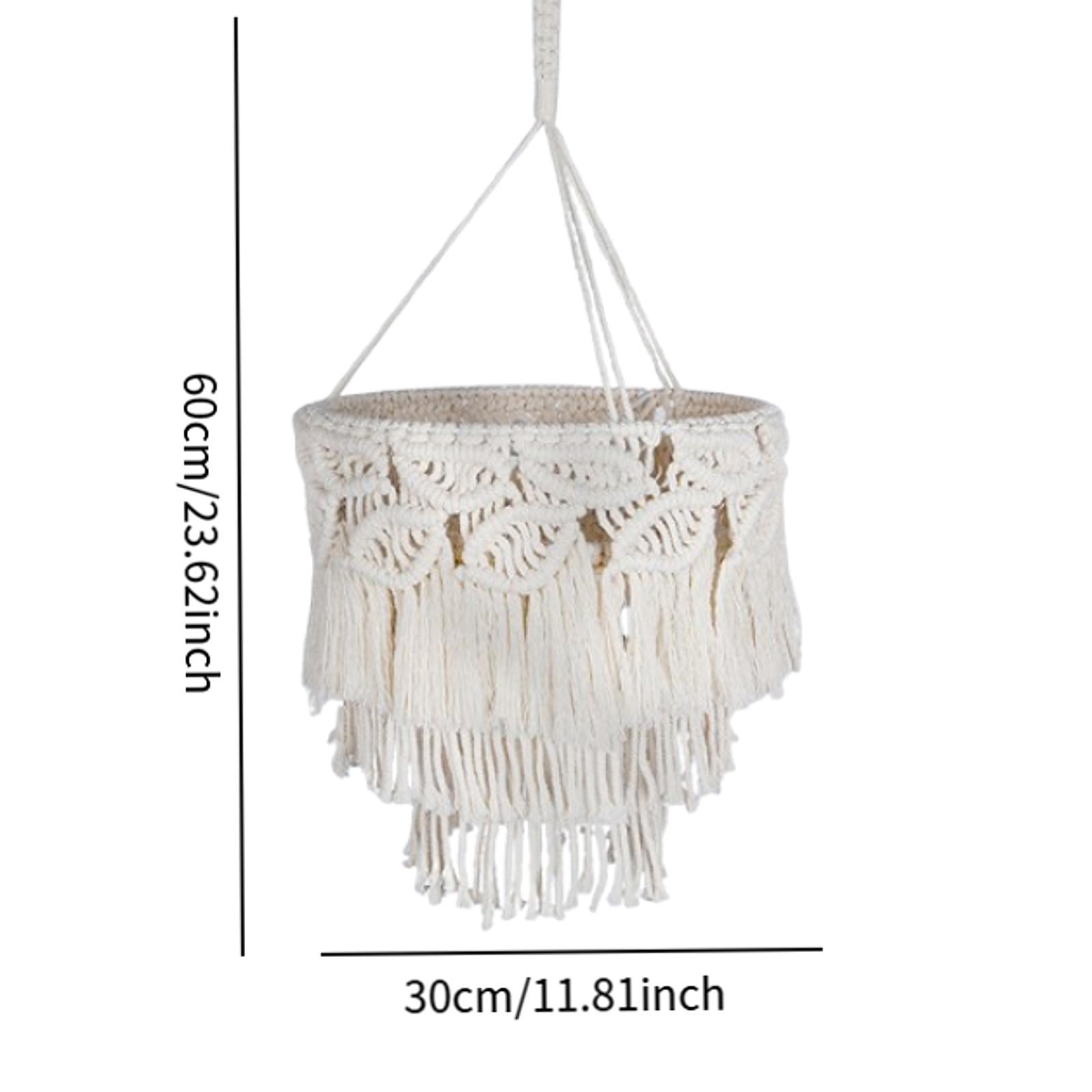 Bvdfgk Macrame ceiling lamp shade shade shade Handmade Modern Bohemianlight Shade Shade A