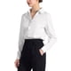 thumbnail image 4 of CAMISA DE OFICINA CHIC PARA MUJERES INSPIRADA, CON CUELLO EN V, BOTONES, MANGA LARGA, BLUSA DE CHIFFON, TALLA XL, BLANCA, 4 of 6