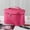 Hot Pink, variant on Large Capacity Portable Travel Makeup Bag with Multiple Pockets for Women's Cosmetics and Essentials