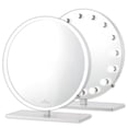 thumbnail image 5 of Impressions Vanity Monarch Plus Hollywood Desk Mirror with LED Globe Bulbs for Bedroom (Silver), 5 of 5