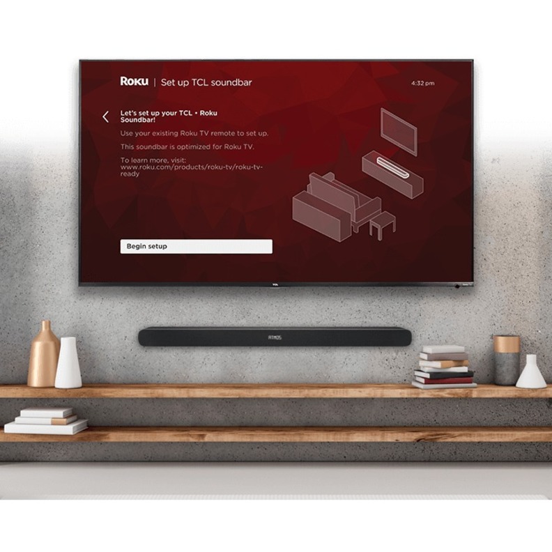 TCL Alto 8 2.1 Channel Dolby Atmos Sound Bar with Built-in Subwoofers, WiFi, Bluetooth, 39-inch, Black - TS8211-NA