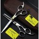 thumbnail image 3 of Tijeras profesionales de acero japonés de 15 cm con cuchillas de precisión y bolsa de almacenamiento., 3 of 5