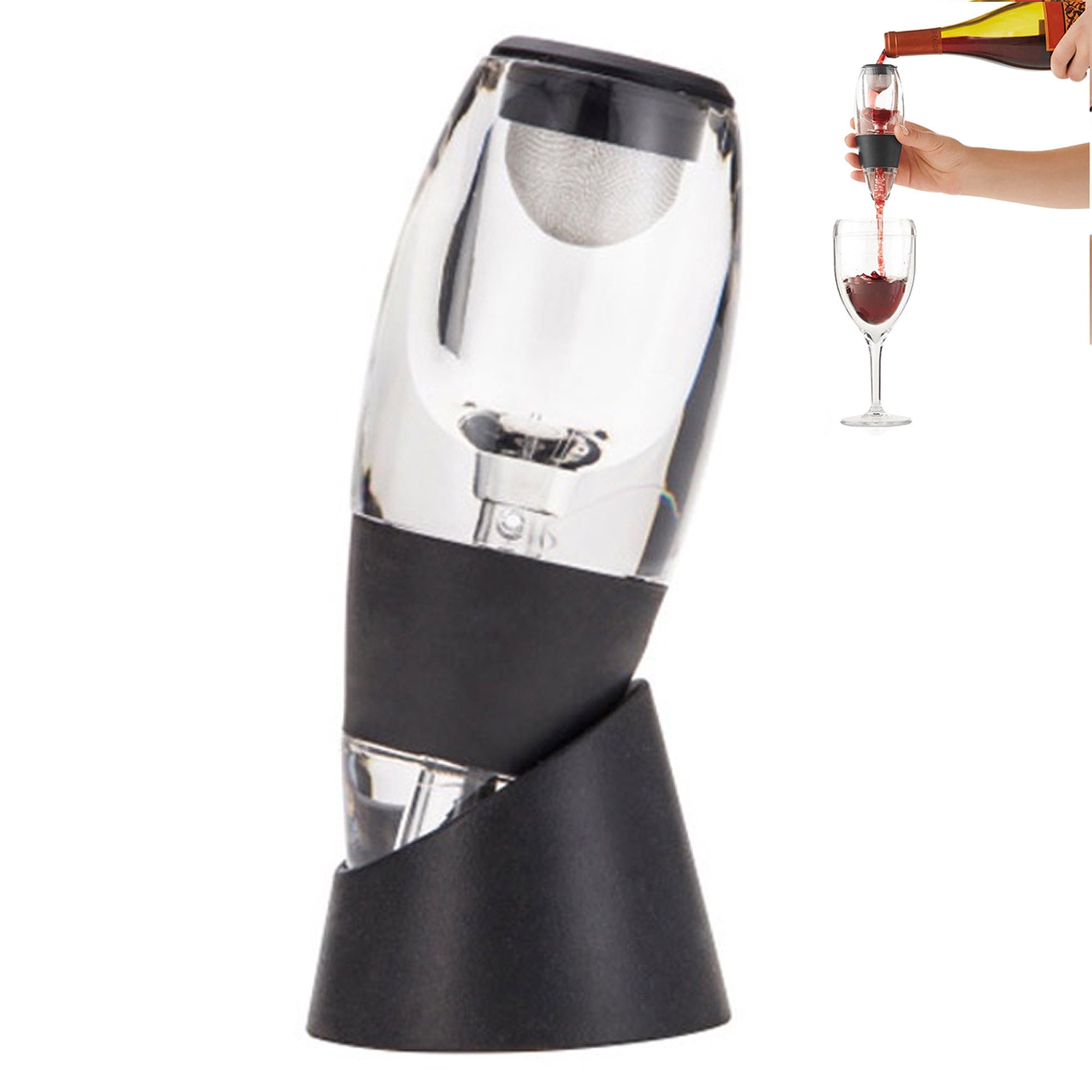 Sunisery Red White Wine Aerator Filter Wine Pourer Decanter Tower Stand