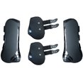 thumbnail image 1 of Mallas delanteras y traseras para caballo - 4 botas de neopreno - Protector de pata de caballo - Equipo de equitación ajustable y ligero - Negro oso de fresa Electrónica, 1 of 5
