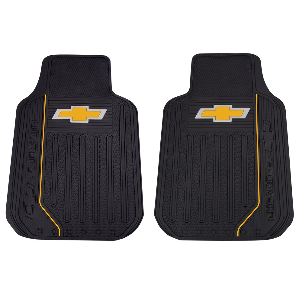 Plasticolor Chevy Elite Series Floor Mats Gold Bowtie