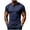 Navy, variant on Antinious Men Solid Button Round Neck Pullover Short Sleeve Breathable Running Casual Tops