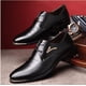 thumbnail image 2 of Zapatos de otoño para hombre Zapatos de vestir de cuero Zapatos casuales de negocios para hombre Con cordones y punta, 2 of 6