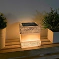 thumbnail image 4 of Hongchun 1 Pack Solar Rock Lights Outdoor - Solar Powered Landscape Ground Fake Rocks Light Waterproof with Warm LED Lights for Table Patio Yard Garden(Grey), 4 of 5