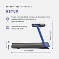 thumbnail image 5 of Reebok FR20z Floatride Treadmill - Blue with Incline, Bluetooth, Walking or Running, 2.25 HP, 11.2 MPH, 5 of 23