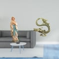 thumbnail image 2 of Estatua de resina de latón, figura de María, escultura china, adorno de escritorio, elegante, artístico, duradero, adecuado para el hogar, l, 2 of 8