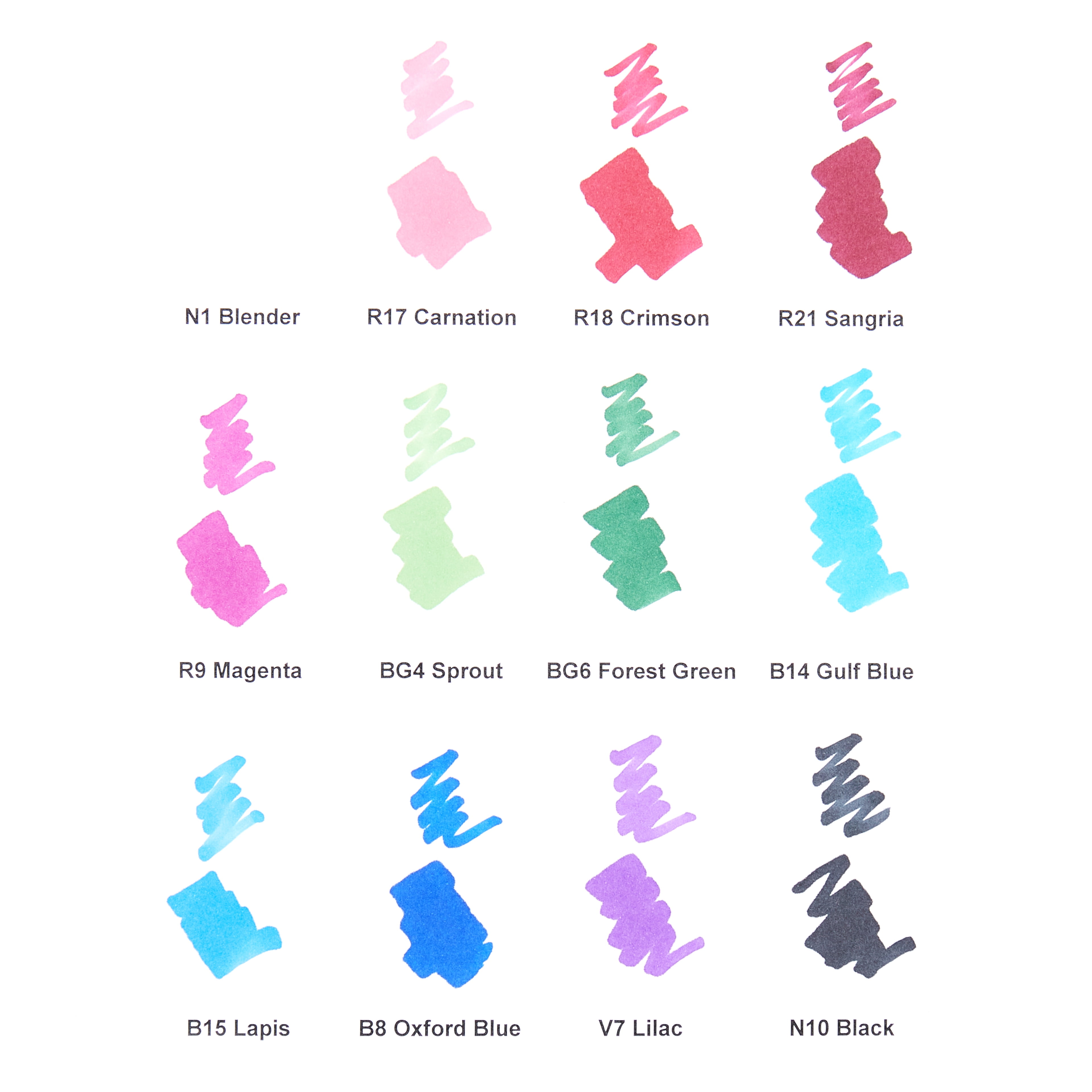 Artist's Loft Assorted Dual Tip Jewel Tone Sketch Markers - Alcohol-Based, Blendable Ink with Brush & Chisel Tips - Quick Drying, Layering & Shading, 6 Pack