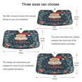 thumbnail image 5 of Yayeee Car Windshield Sun Shade Universal Fit Front Visor Protector, Blue Christmas Santa, 5 of 8