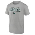 thumbnail image 2 of Men's Heathered Gray San Jose Sharks Swagger T-Shirt, 2 of 4