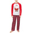 thumbnail image 3 of Conjunto de pijamas de Navidad para la familia, ropa de casa de Navidad para bebés y niñas, pijamas con estampado de Papá Noel para padres e hijos Ormromra WMZL-703-25, 3 of 7