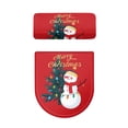 thumbnail image 2 of HELLHERO Christmas Universal Fits All Toilet Shapes Bathroom Toilet Lid Cover Set, Elastic Fabric, Easy to Install Toilet Seat Covers, Stretch, Easy Care, 2 of 8