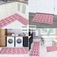 thumbnail image 5 of Pink Dachshund Chips Kitchen Rugs Sets Of 2,Anti Fatigue Kitchen Mat Rugs Non Slip Washable,Decorative Kitchen Floor Mats for Kitchen,Sink,Laundry,17"x30"+17"x47", 5 of 7
