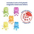 thumbnail image 2 of Magnetic Letters hand2mind Rainbow, minúscula para niños (juego de 6), 2 of 5